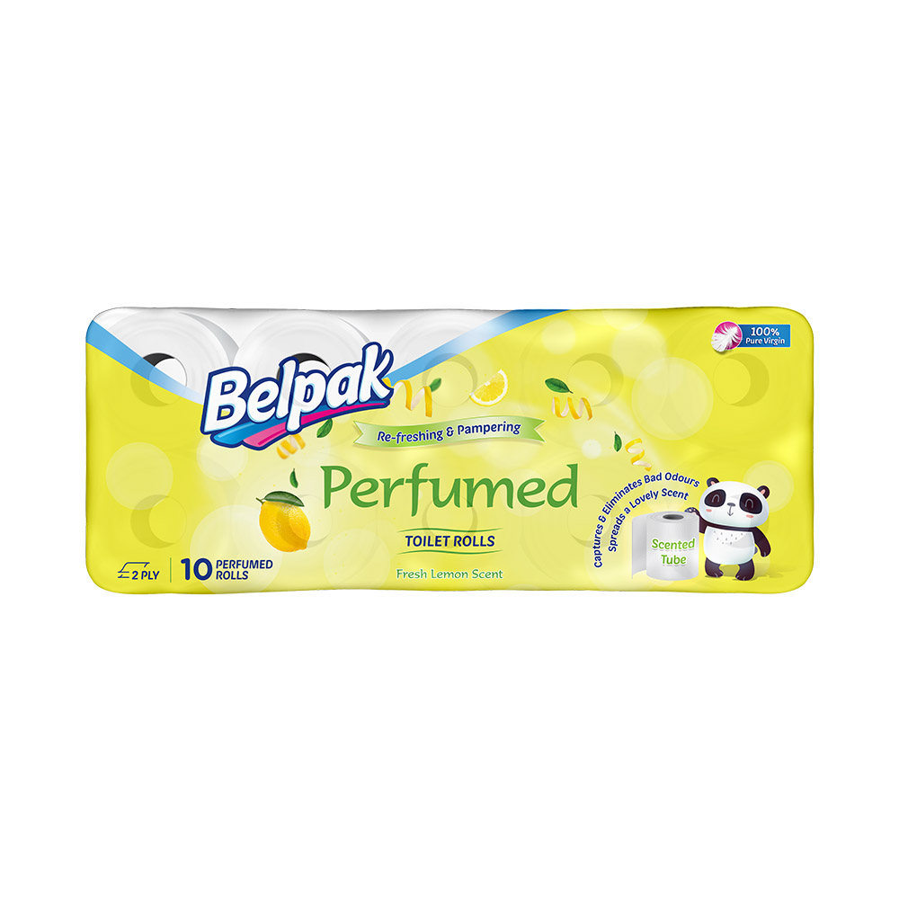 Belpak Perfumed Lemon Toilet Rolls