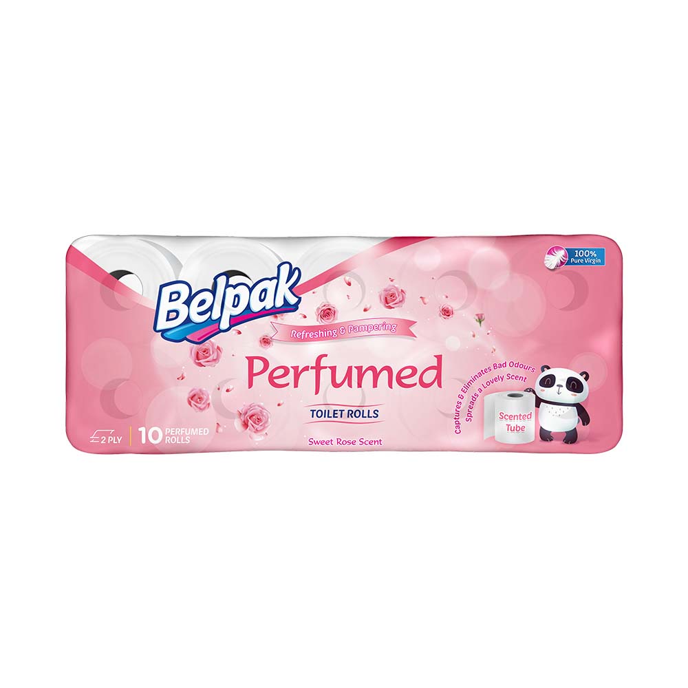 Belpak Perfumed Rose Toilet Rolls