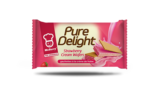 McBerry Pure Delight Strawberry Cream Wafers